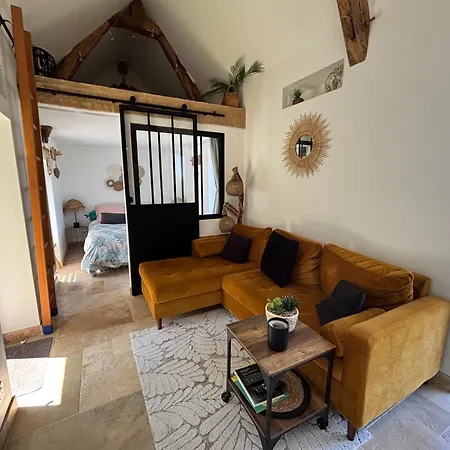 Tiny House La Poitevinière, Terrasse, Barbecue, Saumur Maison d'hôtes 3*