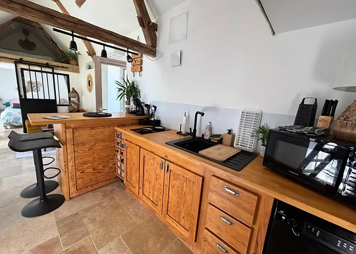 Tiny House La Poitevinière, Terrasse, Barbecue, Saumur Maison d'hôtes